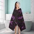 thumbnail image 6 of Halloween Bat Camouflage Pattern Hooded Bath Towel，60"x35" for Ages 3 To 12 Kids, Quick Dry Lightweight Soft Microfiber Hood Beach Towel Cover Up for Kids, 6 of 7