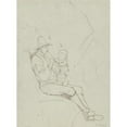 thumbnail image 3 of Franz Theobald Horny 14x18 Black Modern Framed Museum Art Print Titled - A Seated Italian Shepherd with a Small Child on His Lap (ca. 1820), 3 of 5