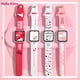thumbnail image 2 of Correa de silicona de Hello Kitty para Apple Watch, pulsera bonita de repuesto de dibujos animados para Iwatch 3, 4, 5, 6, 38, 40, 42, 44, 2 of 4