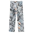 thumbnail image 4 of Blue Butterflies Patterned Background Winter Female Pants Flannel High Waist Women Pants Lady Warm Straight Leg Plush Trousers, 4 of 7
