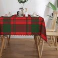 thumbnail image 3 of Rectangle Table Cloth, MacQuarrie Tartan red Green Plaid Resistant Washable Tablecloth Decorative Table Cover for Dining, Indoor and Outdoor, 3 of 6