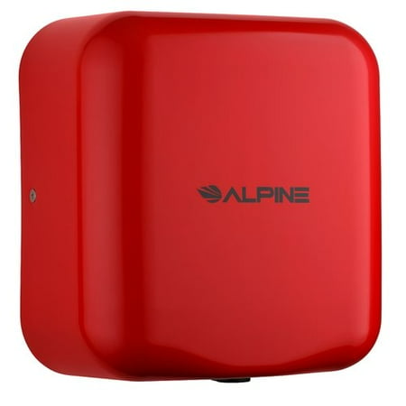 Alpine Industries Hemlock 120 Volt Hand Dryer in Red