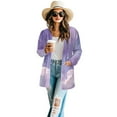 thumbnail image 2 of SCRAWLGOD Galaxy Cardigan Jackets for Women Dressy Sweaters for Women Fall Clothes Long Sleeve Open Front Cardigan for Women Long Comfy Sweatshirt Cardigan Women Picnic Size S, 2 of 7