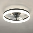 thumbnail image 3 of 6 Speeds Ceiling Fan with Dimmable LED Lights,Black White, 3 of 5