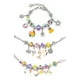 thumbnail image 2 of Pulsera de abalorios Kit de fabricación de joyas con abalorios Pulseras Amuletos Collar Diy Artesanía Regalos Set para niñas adolescentes Niños - Púrpura Kuyhfg Sin marca, 2 of 3