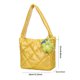 thumbnail image 2 of Bolso de hombro acolchado para mujer bolso de mano hinchado de gran capacidad bolso de compras con colgante, 2 of 9