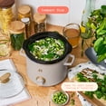 thumbnail image 3 of Beautiful 2 Qt Manual Slow Cooker, 2-Pack, Thyme Green + Porcini Taupe by Drew Barrymore, 3 of 15