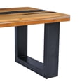 thumbnail image 4 of vidaXL Coffee Table 39.3"x19.6"x15.7" Solid Teak Wood and Polyresin, 4 of 11