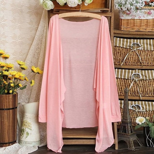 Femmes d'Été Longues Cardigan Minces Vêtements de Protection Solaire Tops A