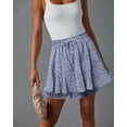 thumbnail image 5 of KISSMODA Flowy Shorts for Women Chiffon Ruffle Skorts Mini Skirts for Teen Girls, 5 of 5