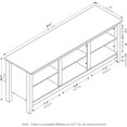 thumbnail image 4 of Home Imports Emporium TV Stand Shelves Modern Gray TV Stand, 4 of 5