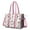 Ballet Dancer Princess, variant on Teacher Tote Bag,Ballet Princess Pattern Teacher Utility Tote Bag,Large Work Tote Bags for Women with Multiple Pockets,Top Zipper Closure,13.8x10.6x6.7 Inch