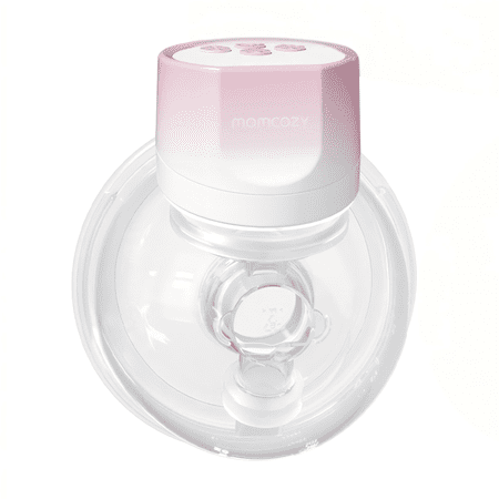 Momcozy S12 Pinky Pro Electric Hands Free Breast Pump Wearable, 24mm 1 Pack Pink
