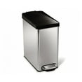 thumbnail image 1 of Bote de basura Simplehuman de acero inoxidable para baño, 10 l/2.6 galones, 1 of 6