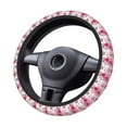 thumbnail image 2 of Fuzoiu Peonies And Roses Print Elastic Stretch Steering Wheel Cover, Universal 15 Inch Automotive Steering Wheel Cover, Anti-Slip Sweat Absorption Universal Car Accessories for Women Men, 2 of 6