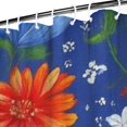 thumbnail image 3 of Pioneer Flower Floral Print Pattern Shower Curtain 72"x84" ,Bathroom Decorative Shower Curtains Set with 12 Hooks,Modern Waterproof Washable Shower Curtain, 3 of 6