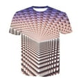 thumbnail image 3 of IDALL Graphic Tees Men Mens Shirts Funny Shirts Fashion 3D Print T Shirts Funny Graphics Pattern Crewneck Short Sleeve Tees Summer Tops Pink 5Xl, 3 of 5