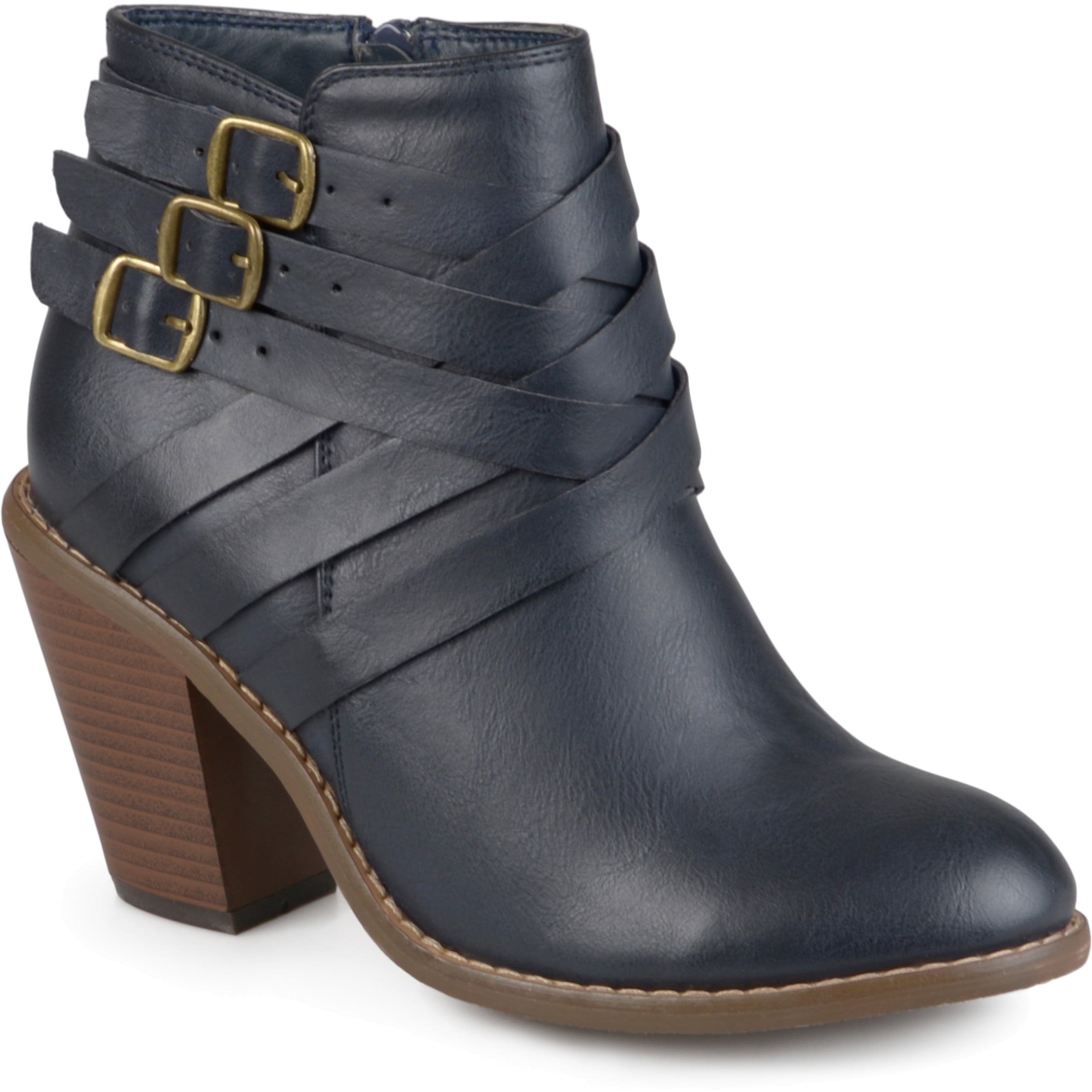 wide width ankle boots with heels