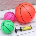 thumbnail image 4 of KAKOWELY 3 pelotas inflables con bomba de aire, simulan baloncesto, fútbol y agua, juguete de playa para niños (pelota aleatoria), 4 of 4