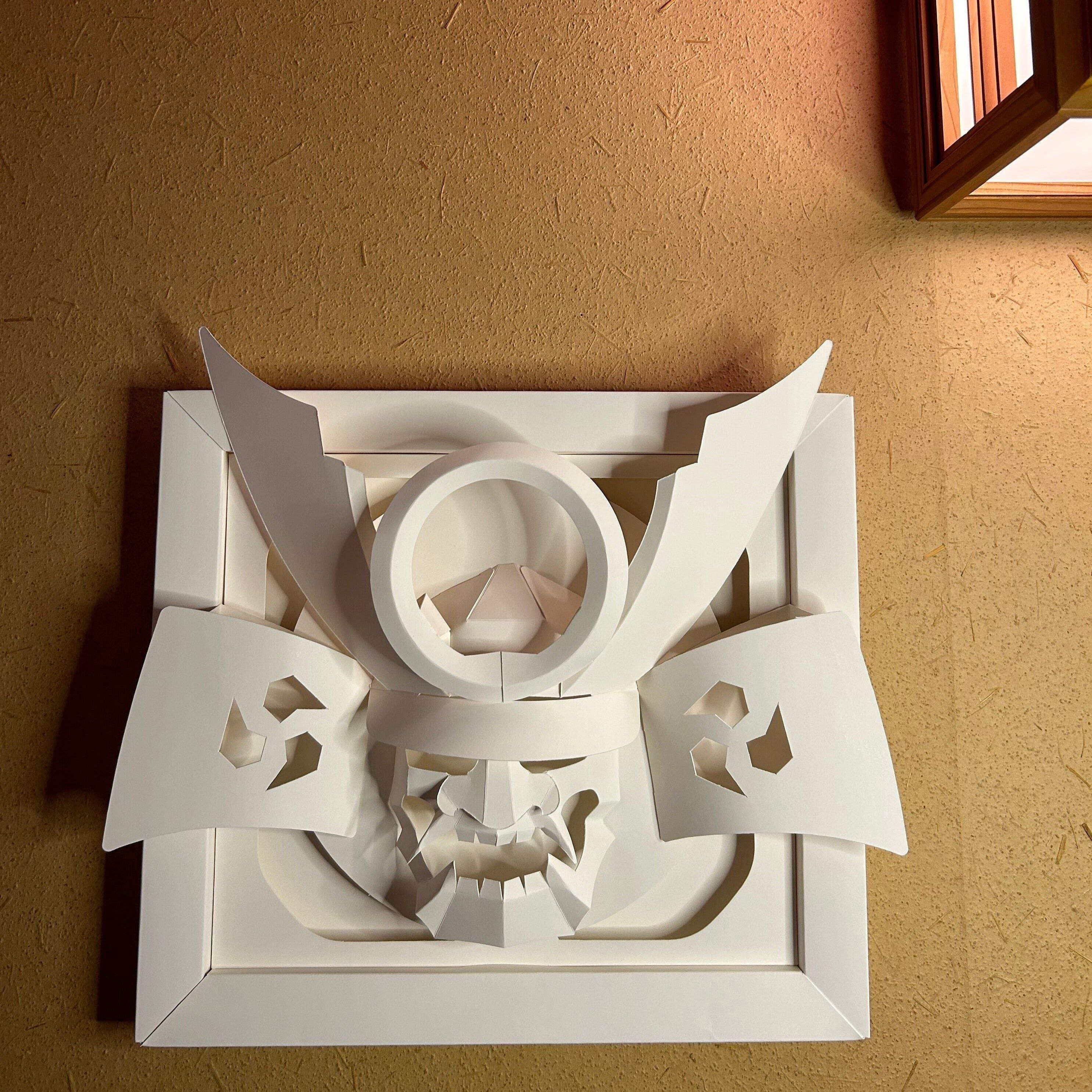 Kagurazaka Craft Busho Kabuto Original Paper Craft Traditional Design Japan