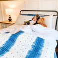 thumbnail image 5 of Lush Decor Jane Shibori Stripe Cotton Reversible Quilt, Full/Queen, Navy, 3-Pc Set, 5 of 10