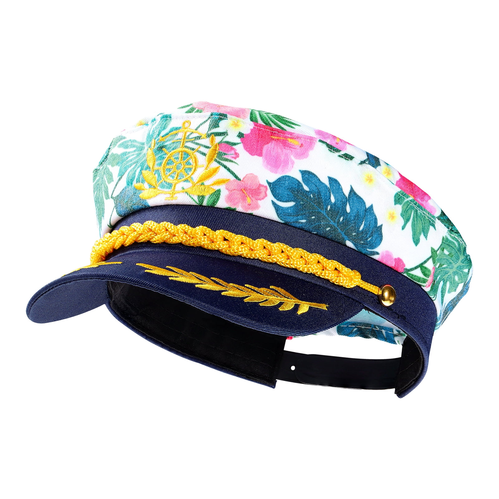 Frcolor Nautical Style Hat Adjustable Captain Hat Seagoing Yacht