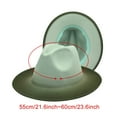 thumbnail image 2 of MEICHEN Fedora Hat for Women and Men, Color Gradient Jazz Hat Women's Fashion Woolen Top Hat Men's Outdoor Visor Hat, Fall Winter Fashion Accessories, 2 of 2
