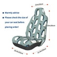 thumbnail image 3 of Wukai Penguin Full Set Car Seat Covers with Soft Padding Universal Auto Front Seats Protector and Cushion Mat, 3 of 5