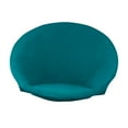 thumbnail image 1 of Housse de Chaise Ronde en Jacquard, Housse de Chaise Lune en Polyester à Haute Extensibilité, Protection pour Meubles de Salon, Lavable, Bleu, Taille, 1 of 8