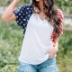 thumbnail image 1 of Camiseta De Verano Camiseta básica para mujer, ajuste holgado, moda, causal, vacaciones, vacaciones (blanco S) Cgtredaw Para estrenar, 1 of 6