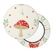 thumbnail image 2 of Fotbe Flat Mushrooms Stool Covers Round,Waterproof Round Bar Stool Covers Bar Chair Covers Washable Stool Cushion Slipcover for 12-14 Inch Chair-14 inch, 2 of 7