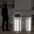 thumbnail image 5 of 24 Gallon Extra Large Touchless Sensor Trash Can with AbsorbX Odor Filter, 91L Commercial Stainless Steel Automatic Kitchen Bin for Home, Office, Restaurant, Commercial Lobby, Store, 5 of 5
