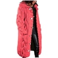 thumbnail image 3 of Cárdigans para mujer, suéter de punto grueso, abrigos largos cálidos de invierno con bolsillos, prendas de vestir de color sólido, 3 of 4