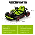 thumbnail image 3 of Go Kart for Kids, 24V Drift Kart with 2X200W Strong Motor, 7AH Big Battery, Electric Pedals, Electric Go Kart Outdoor Race Toy Blue, 3 of 9