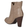 thumbnail image 3 of Breckelles BE93 Women Leatherette Side Zipper Peep Toe Ankle Bootie, 3 of 5