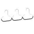 thumbnail image 3 of 3x perchas de anillo para bufanda, soportes de almacenamiento, fácil acceso, de cinturón versátiles resistentes al desgaste, organizadores Negro, 3 of 8