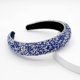 thumbnail image 2 of Diadema barroca con esponja de diamante completo y borde ancho con diamantes de imitación, 2 of 6