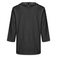 thumbnail image 4 of Breezora Womens Doll Collar 3 4 Sleeve Pullover Top Casual Sweatshirt Soft Comfort Blouse Modern Style XXXL Size Black, 4 of 4