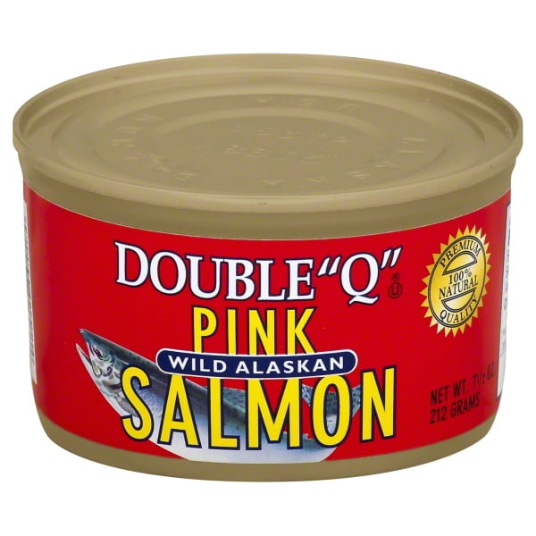Double "Q" Wild Alaskan Pink Salmon, 7.5 oz Can
