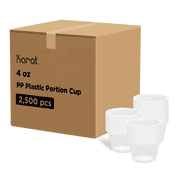 Karat FP-P400-PP 4 oz. PP Portion Cups - Clear (Case of 2500)