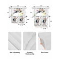 thumbnail image 5 of Spring Pig Swag Kitchen Curtains Sets for Windows 24 Inch Length, Butterfly Botanical Floral Summer Short Window Curtain Panels Swags Valances and Tiers 3 Piece Set for Cafe/Dining Room, 5 of 5