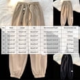 thumbnail image 4 of 5-6 Years Child Girls Cargo Pants Wide Leg High Waisted Pants Casual Baggy Pants with Pockets, 4 of 9