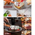 thumbnail image 3 of Jorunhe Grill Spatula Fork Set of 2, 16" Long BBQ Tools with Wooden Handle for Outdoor Grill, 3 of 8