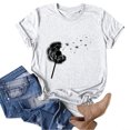 thumbnail image 4 of Birdeem T-Shirt Décontracté pour Femmes Imprimé Col Rond Manches Courtes Chandail Blouse Tops, 4 of 10
