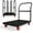 Black, variant on Wisykoke 2-in-1 Drywall Dolly Cart 2000LBS Capacity Panel Cart Dolly, 41x24 Inch Platform Truck with 1 Front and 4 Side Handrials, 5" Swivel Brake for Warehouse Garage Moving