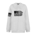 thumbnail image 4 of GIPQJK Graphic Hoodies for Men Usa Flag Sweatshirts Western Aztec Hoodie Plus Size Long Sleeve Tops with Pockets,White L, 4 of 5