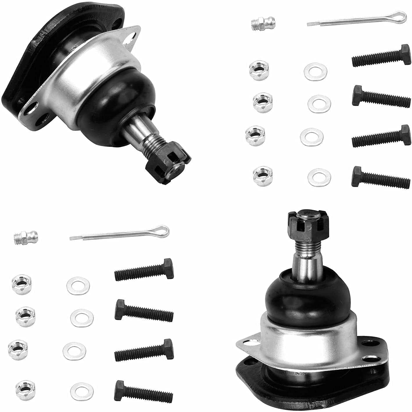 Detroit Axle - 4WD Front Suspension Kit for Chevy Blazer S10 GMC Jimmy Sonoma Isuzu Hombre Olds Bravada 4 Upper & Lower Ball Joints Pitman & Idler Arms 2 Sway Bars Replacement