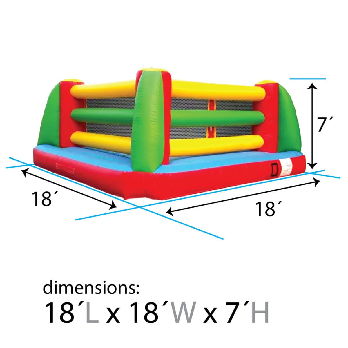 Boxing Ring - Bouncy Castle Hire wigan in Wigan, Leigh, Bolton, Manchester,  St Helens, Warrington & Preston