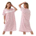 thumbnail image 4 of Camisón Con Diseno Floral Frescos Pijama Verano Mujer, 4 of 8