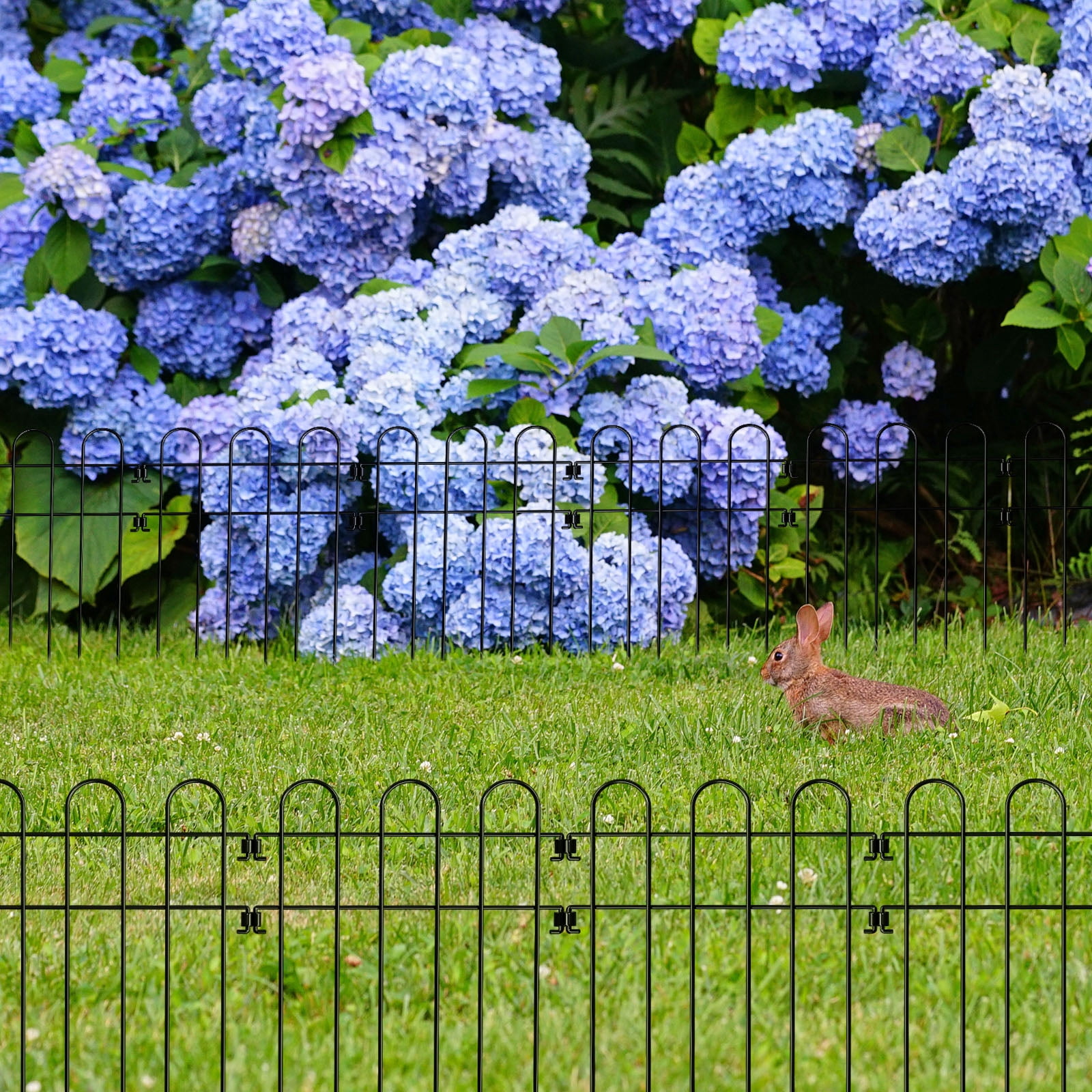 Oumilen 30 Piece Decorative Garden Fence, 16.5" (H) x 30 ft (L) Animal Barrier Fence Arched